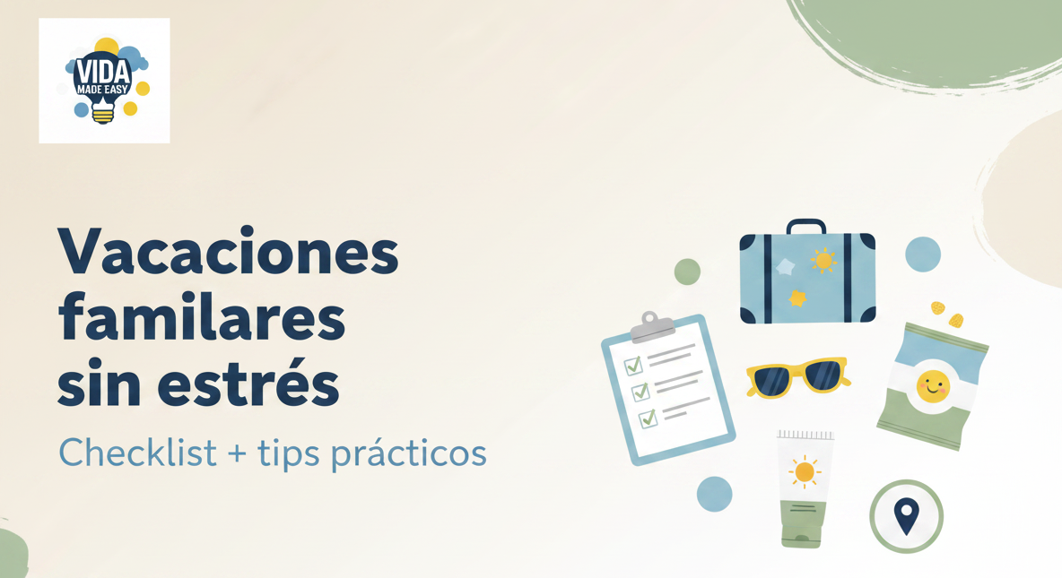 Vacaciones en familia: problemas comunes y soluciones prácticas